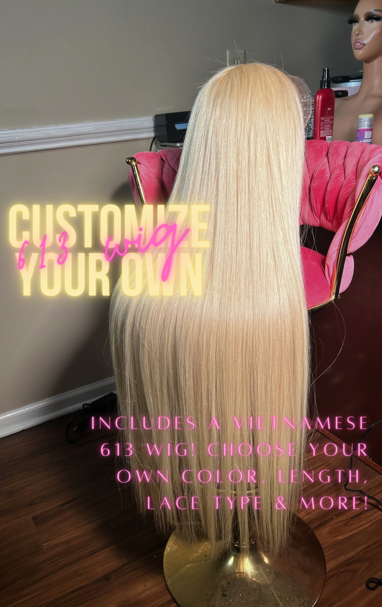 Customize your own Vietnamese 613 wig